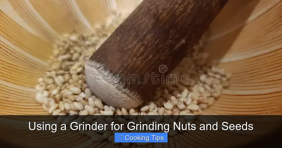 Using a Grinder for Grinding Nuts and Seeds