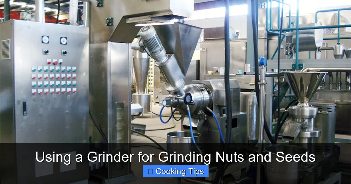 Using a Grinder for Grinding Nuts and Seeds