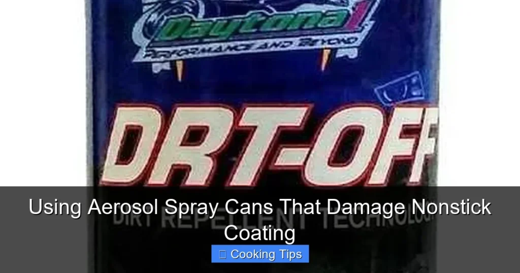 Using Aerosol Spray Cans That Damage Nonstick Coating