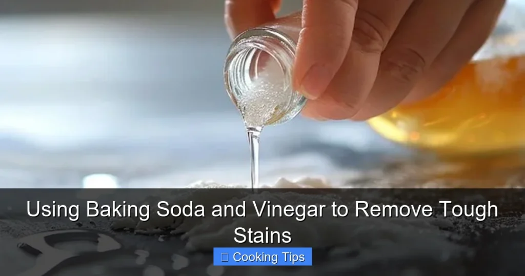 Using Baking Soda and Vinegar to Remove Tough Stains