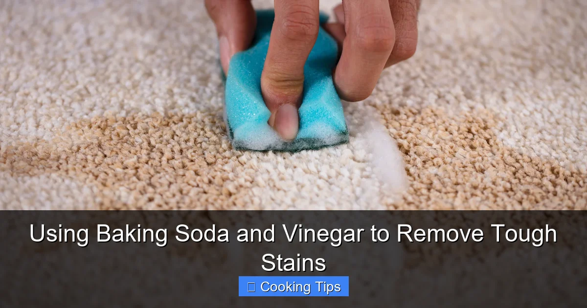Using Baking Soda and Vinegar to Remove Tough Stains