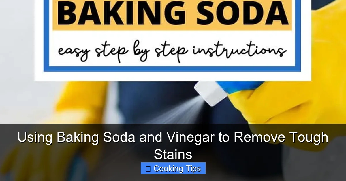 Using Baking Soda and Vinegar to Remove Tough Stains