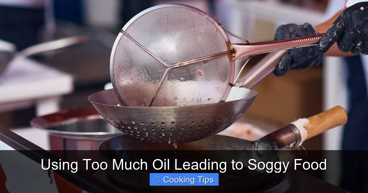 Using Too Much Oil Leading to Soggy Food
