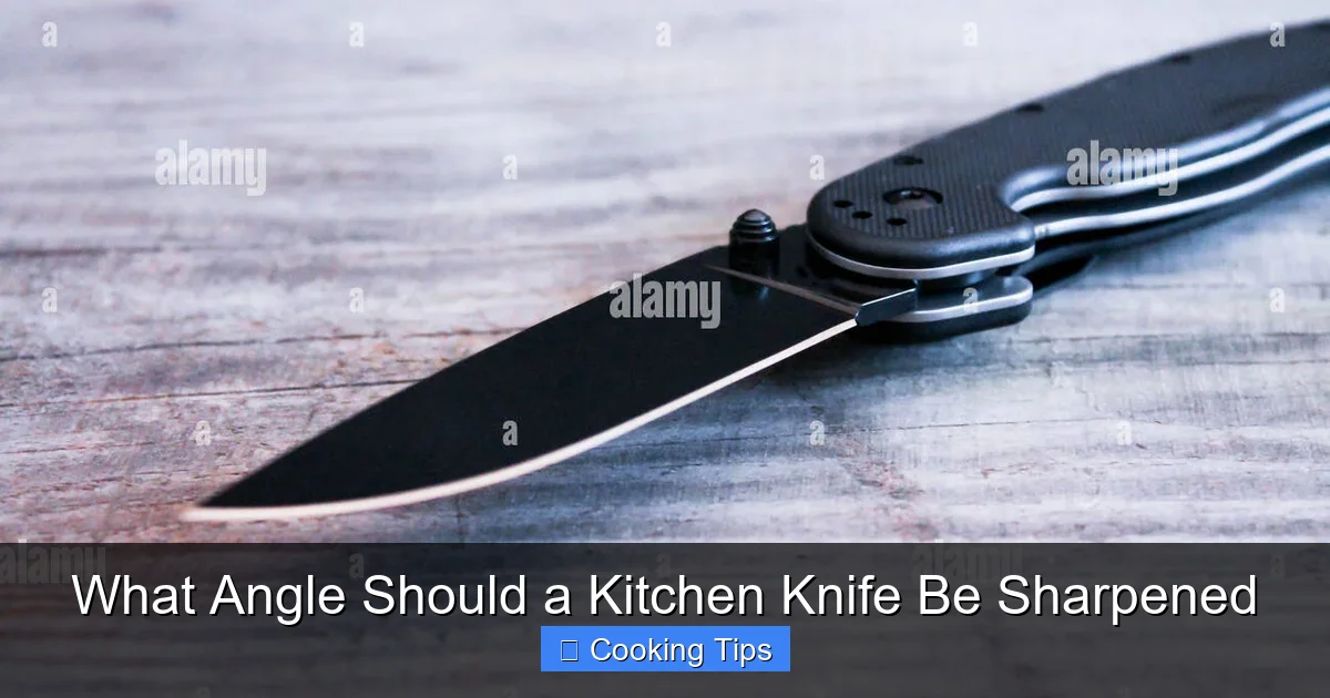 What Angle Should a Kitchen Knife Be Sharpened