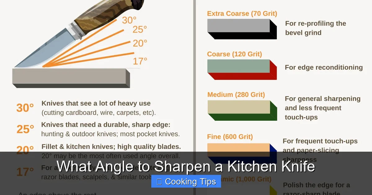 What Angle to Sharpen a Kitchen Knife
