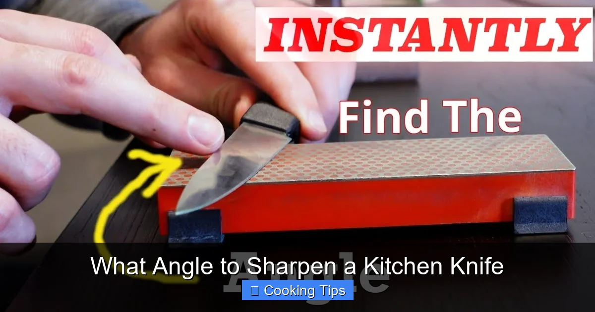 What Angle to Sharpen a Kitchen Knife