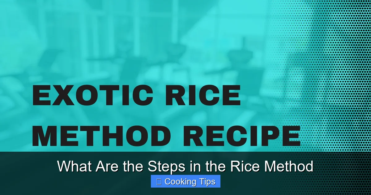 What Are the Steps in the Rice Method