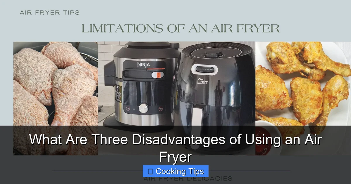 What Are Three Disadvantages of Using an Air Fryer