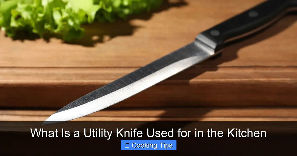 What Is a Utility Knife Used for in the Kitchen