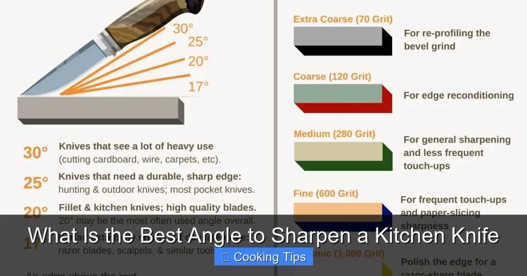 What Is the Best Angle to Sharpen a Kitchen Knife