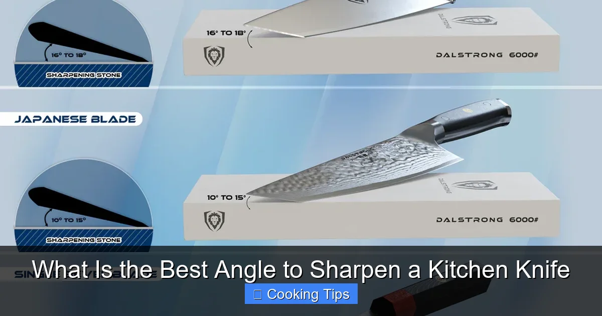 What Is the Best Angle to Sharpen a Kitchen Knife
