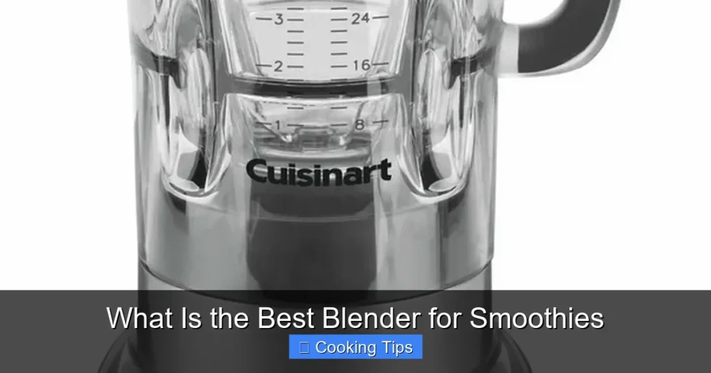 What Is the Best Blender for Smoothies
