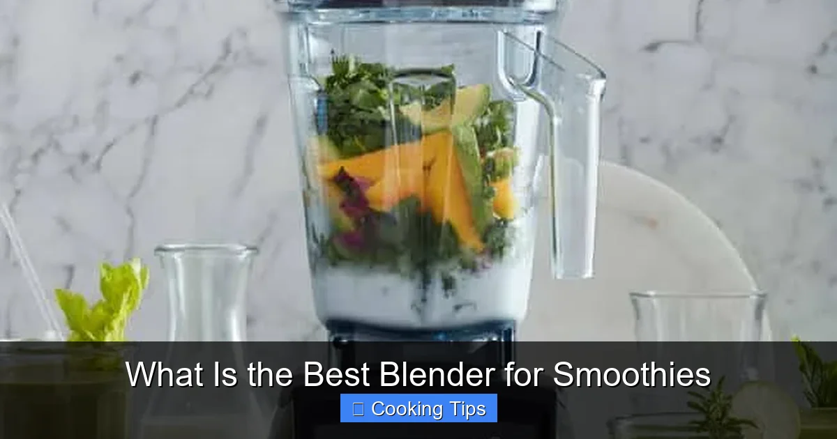 What Is the Best Blender for Smoothies