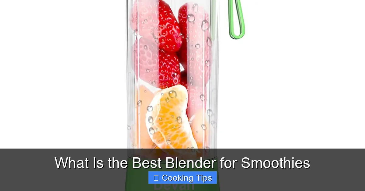 What Is the Best Blender for Smoothies