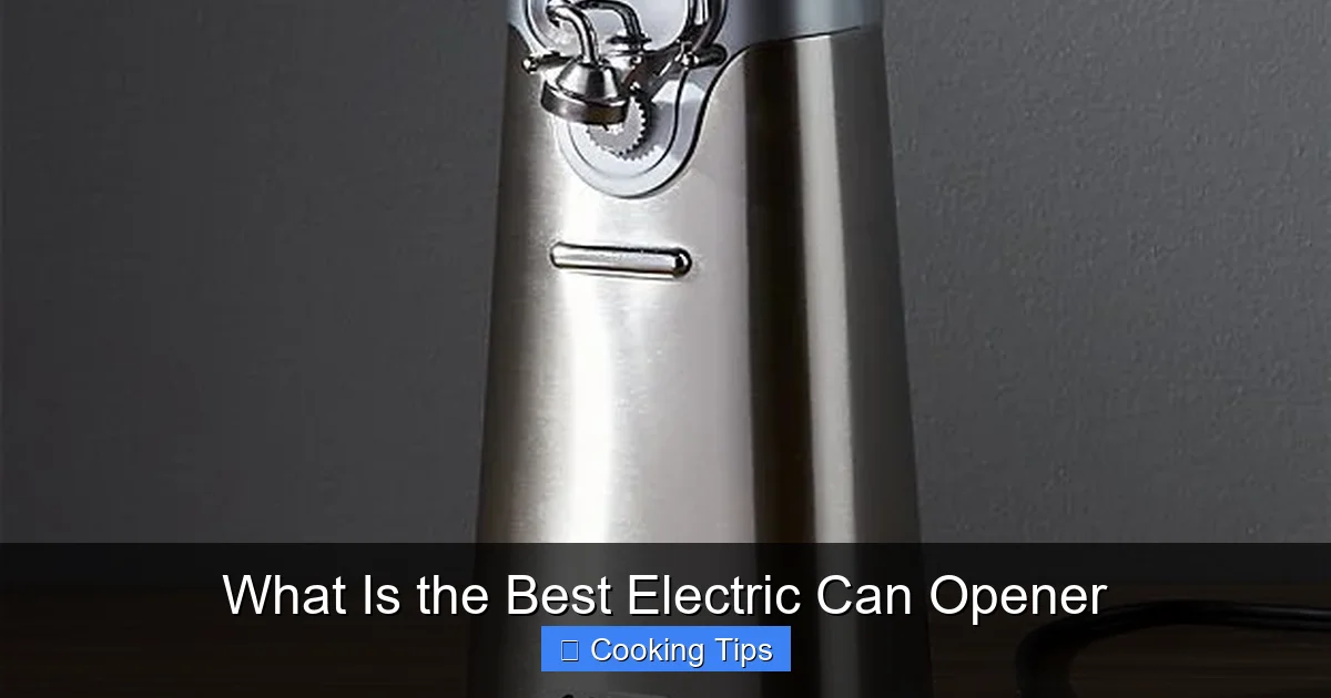 What Is the Best Electric Can Opener