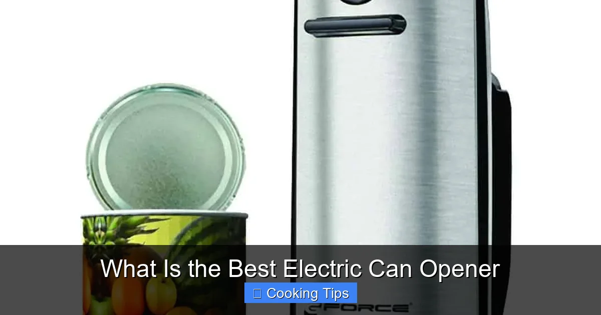 What Is the Best Electric Can Opener