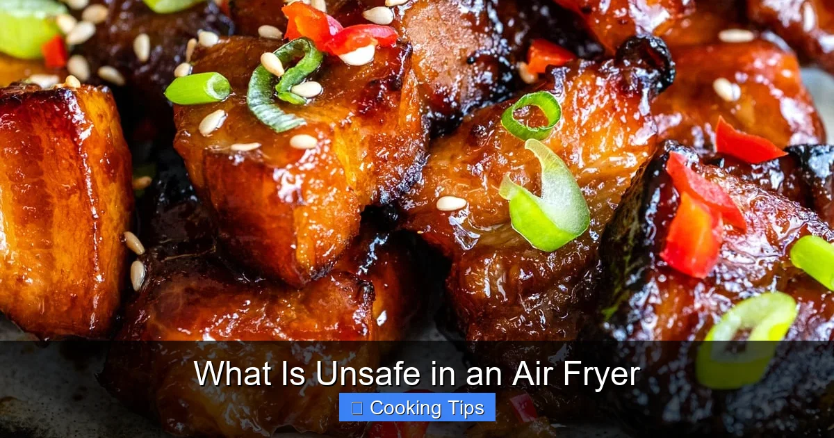 What Is Unsafe in an Air Fryer