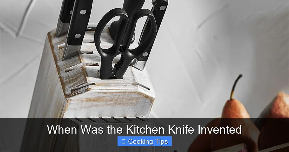 When Was the Kitchen Knife Invented