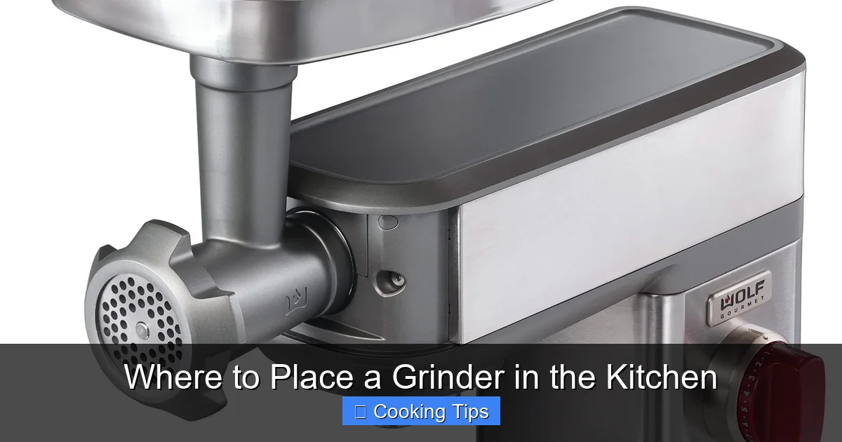 Where to Place a Grinder in the Kitchen