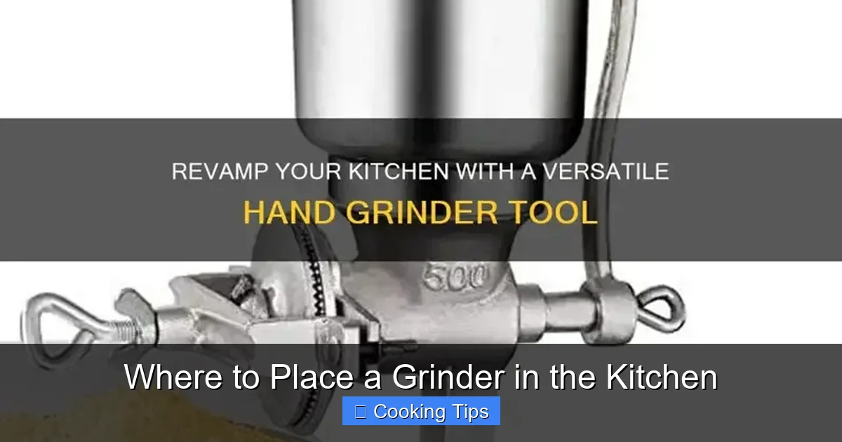 Where to Place a Grinder in the Kitchen