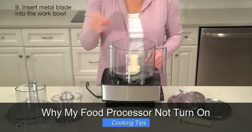Why My Food Processor Not Turn On