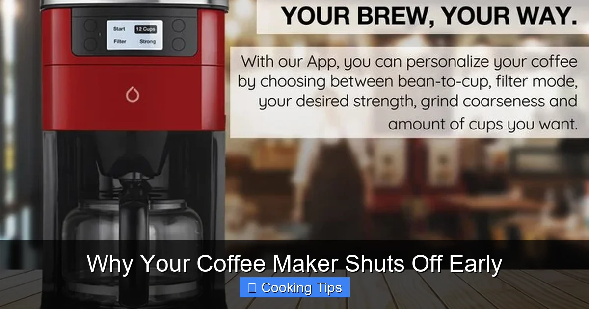 Why Your Coffee Maker Shuts Off Early