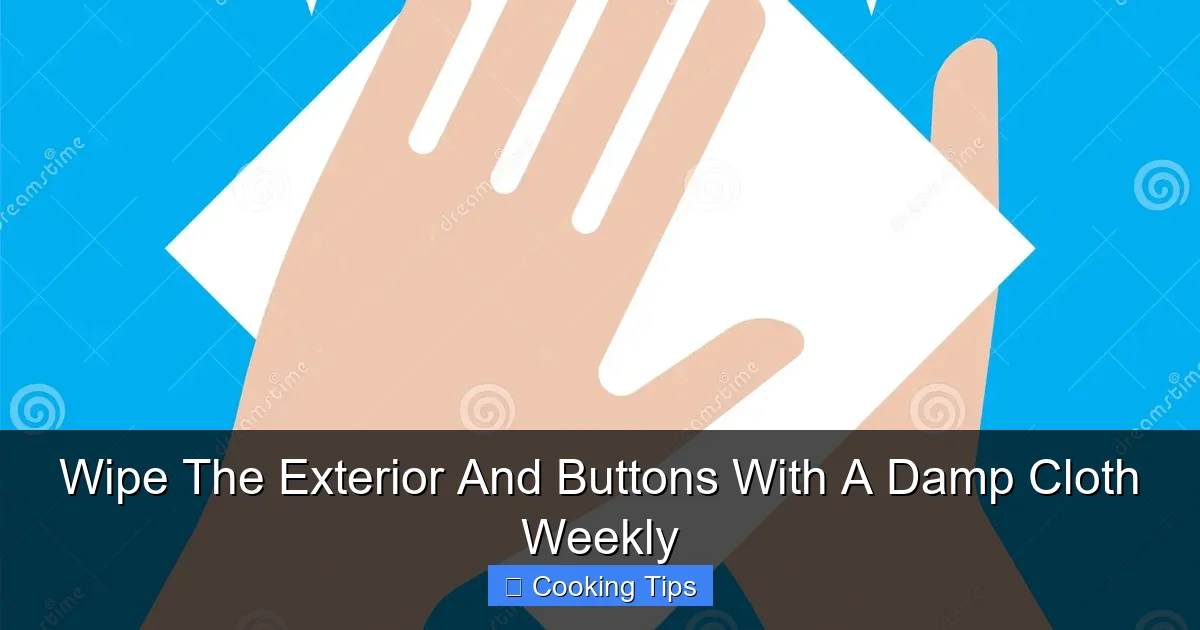Wipe The Exterior And Buttons With A Damp Cloth Weekly