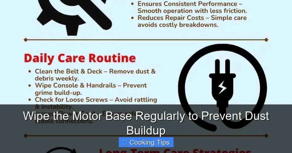 Wipe the Motor Base Regularly to Prevent Dust Buildup