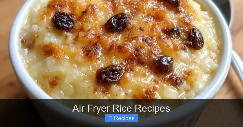 Air Fryer Rice Recipes