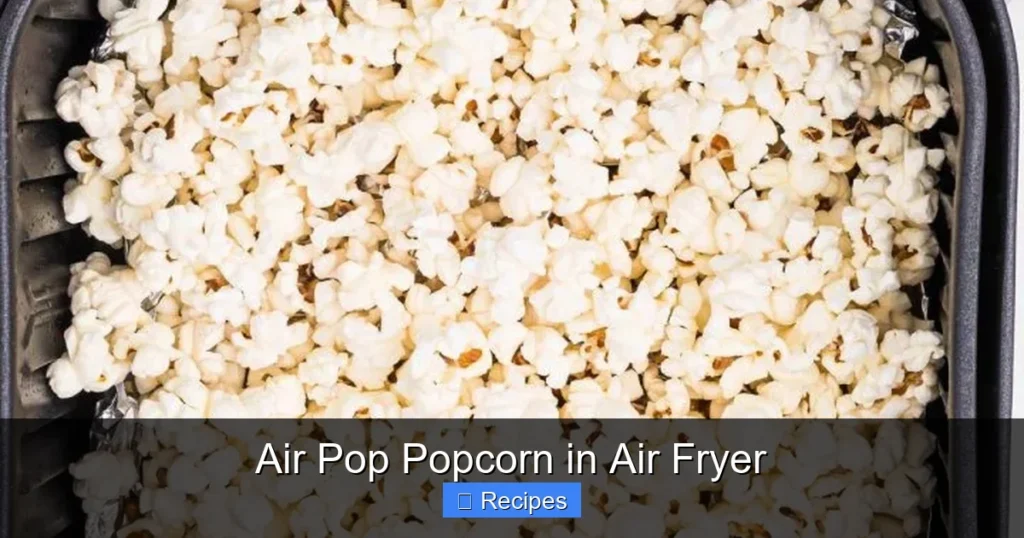 Air Pop Popcorn in Air Fryer