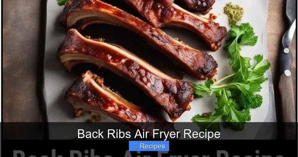 Back Ribs Air Fryer Recipe