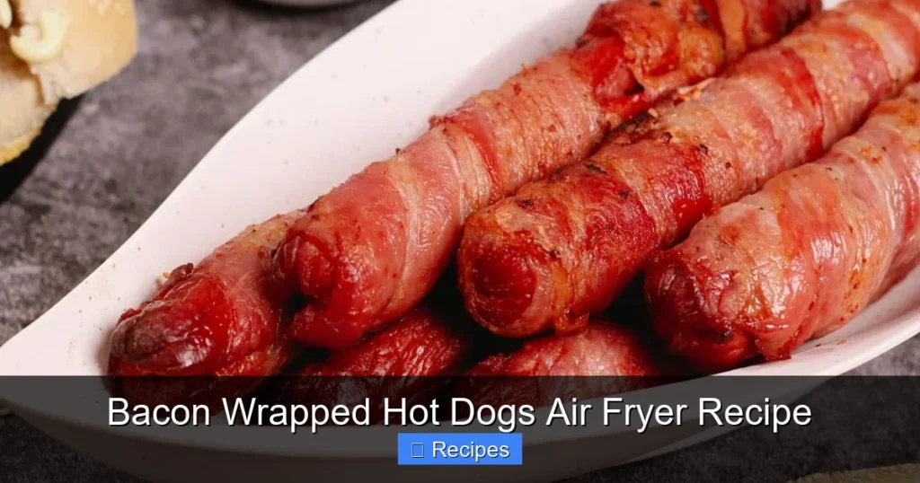 Bacon Wrapped Hot Dogs Air Fryer Recipe