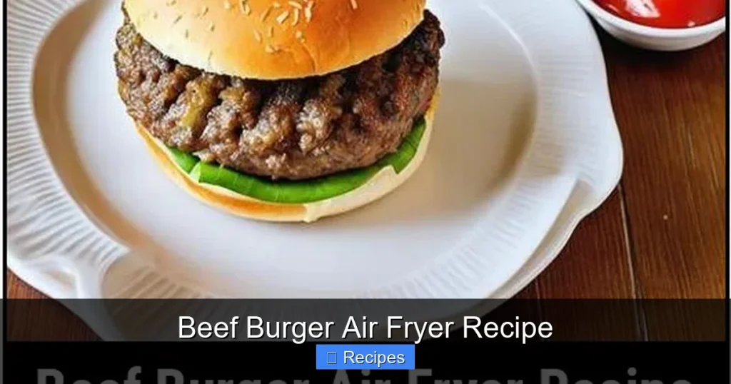 Beef Burger Air Fryer Recipe Beef Burger Air Fryer Recipe