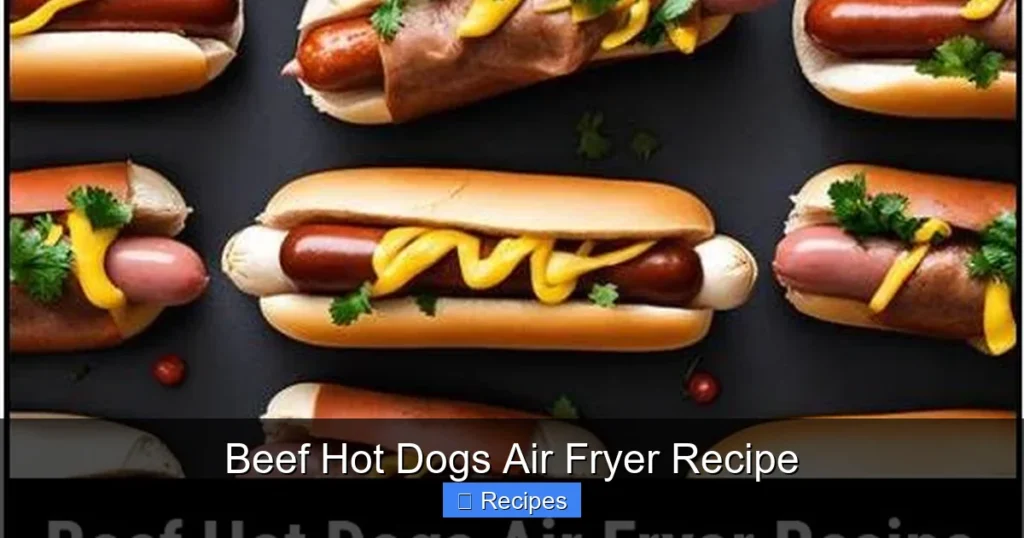 Beef Hot Dogs Air Fryer Recipe