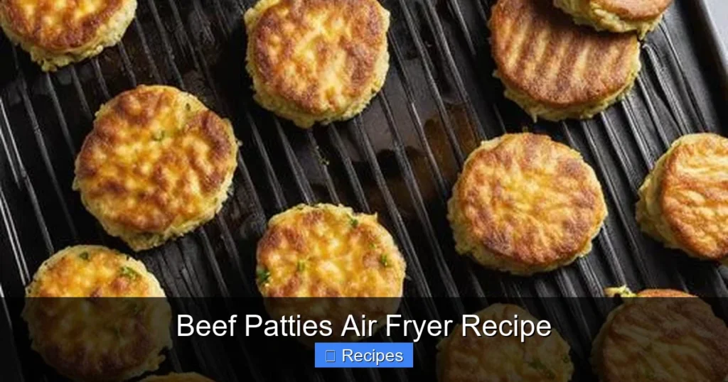 Beef Patties Air Fryer Recipe