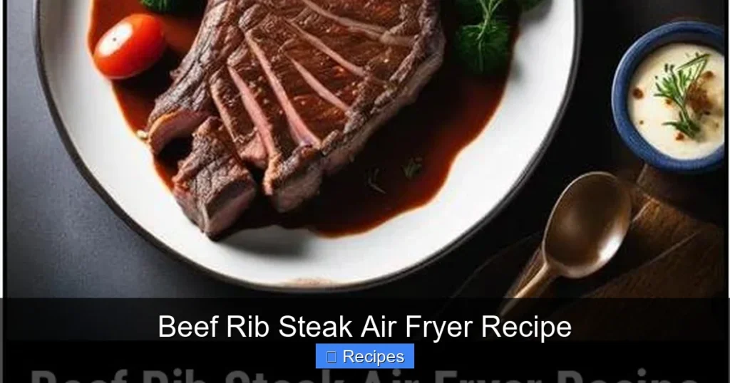 Beef Rib Steak Air Fryer Recipe