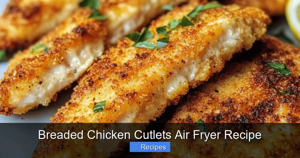 Breaded Chicken Cutlets Air Fryer Recipe