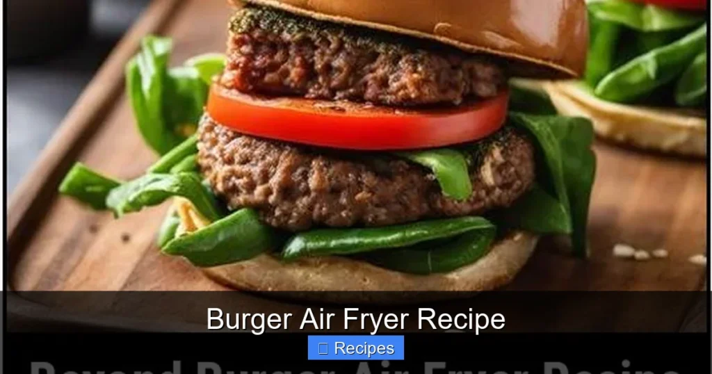 Burger Air Fryer Recipe