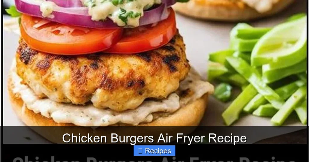 Chicken Burgers Air Fryer Recipe