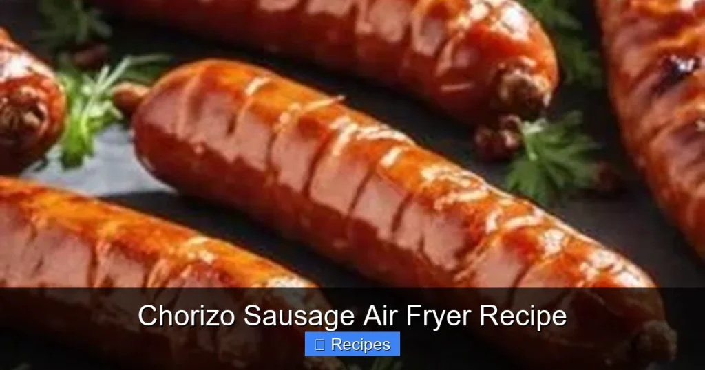 Chorizo Sausage Air Fryer Recipe