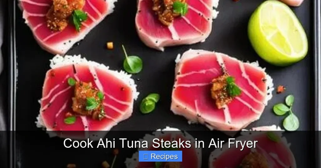 Cook Ahi Tuna Steaks in Air Fryer