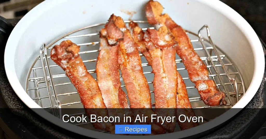 Cook Bacon in Air Fryer Oven