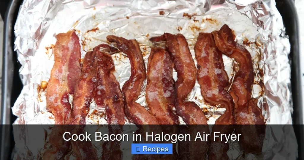 Cook Bacon in Halogen Air Fryer