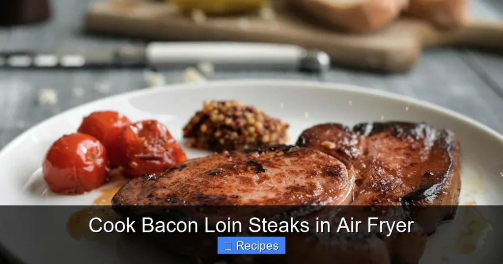 Cook Bacon Loin Steaks in Air Fryer