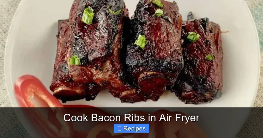 Cook Bacon Ribs in Air Fryer