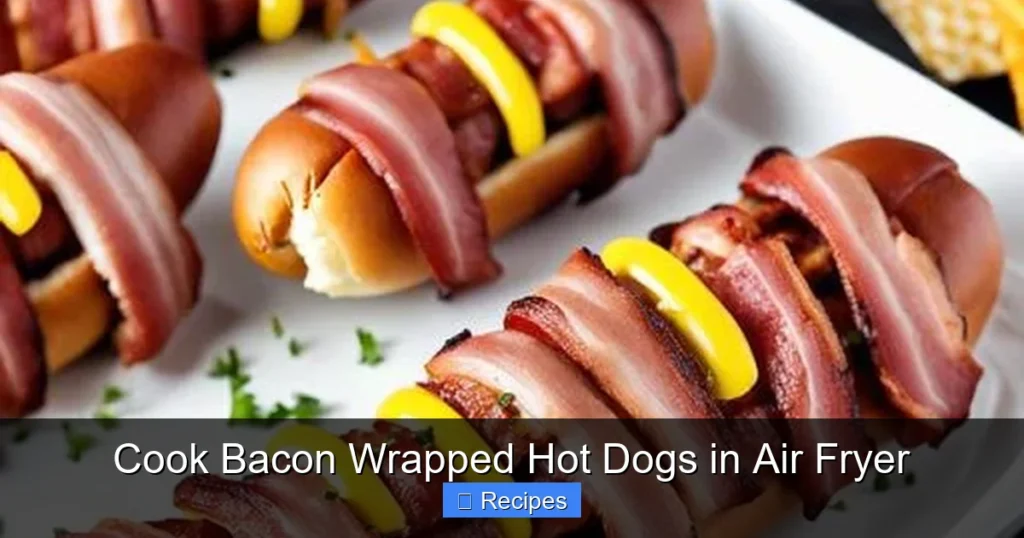 Cook Bacon Wrapped Hot Dogs in Air Fryer