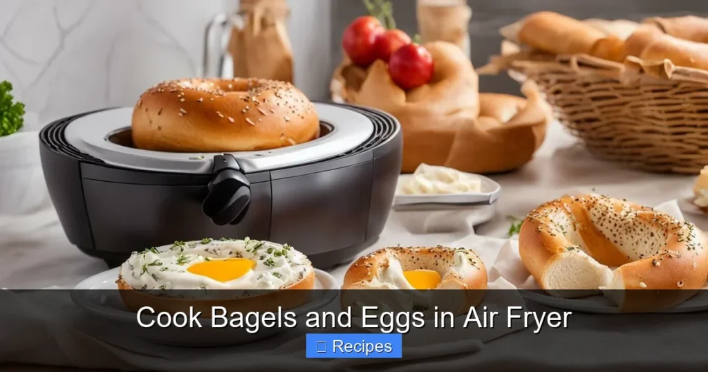 Cook Bagels and Eggs in Air Fryer