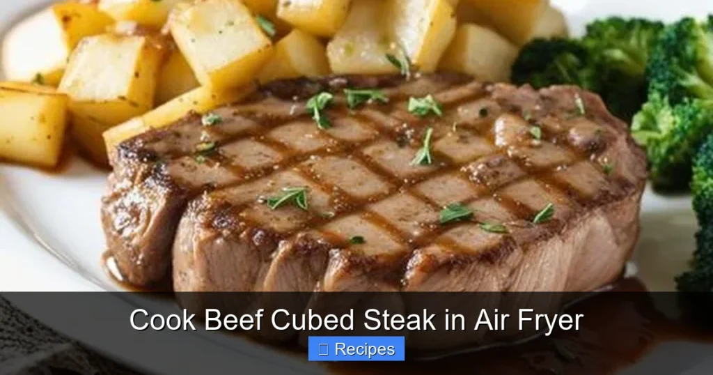 Cook Beef Cubed Steak in Air Fryer