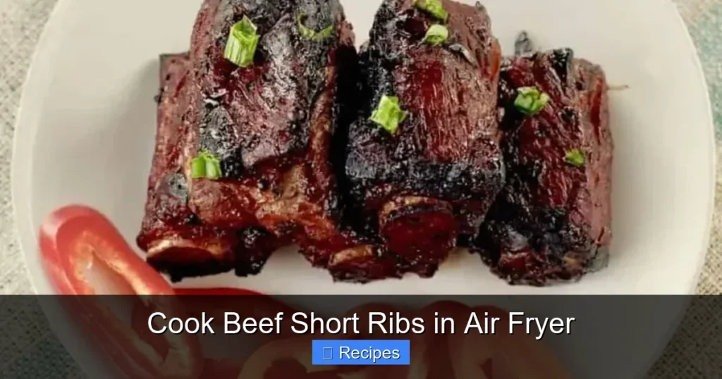Cook Beef Short Ribs in Air Fryer
