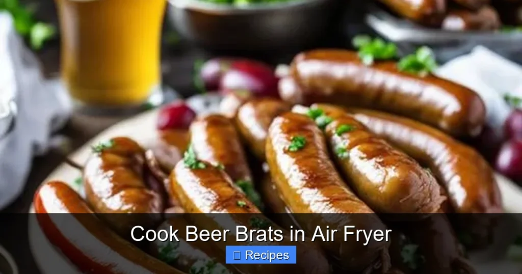 Cook Beer Brats in Air Fryer